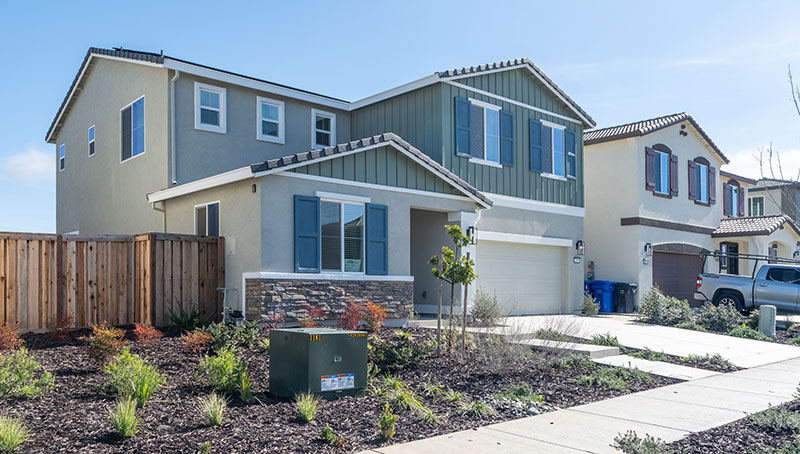 New home exterior at Liberty Ranch